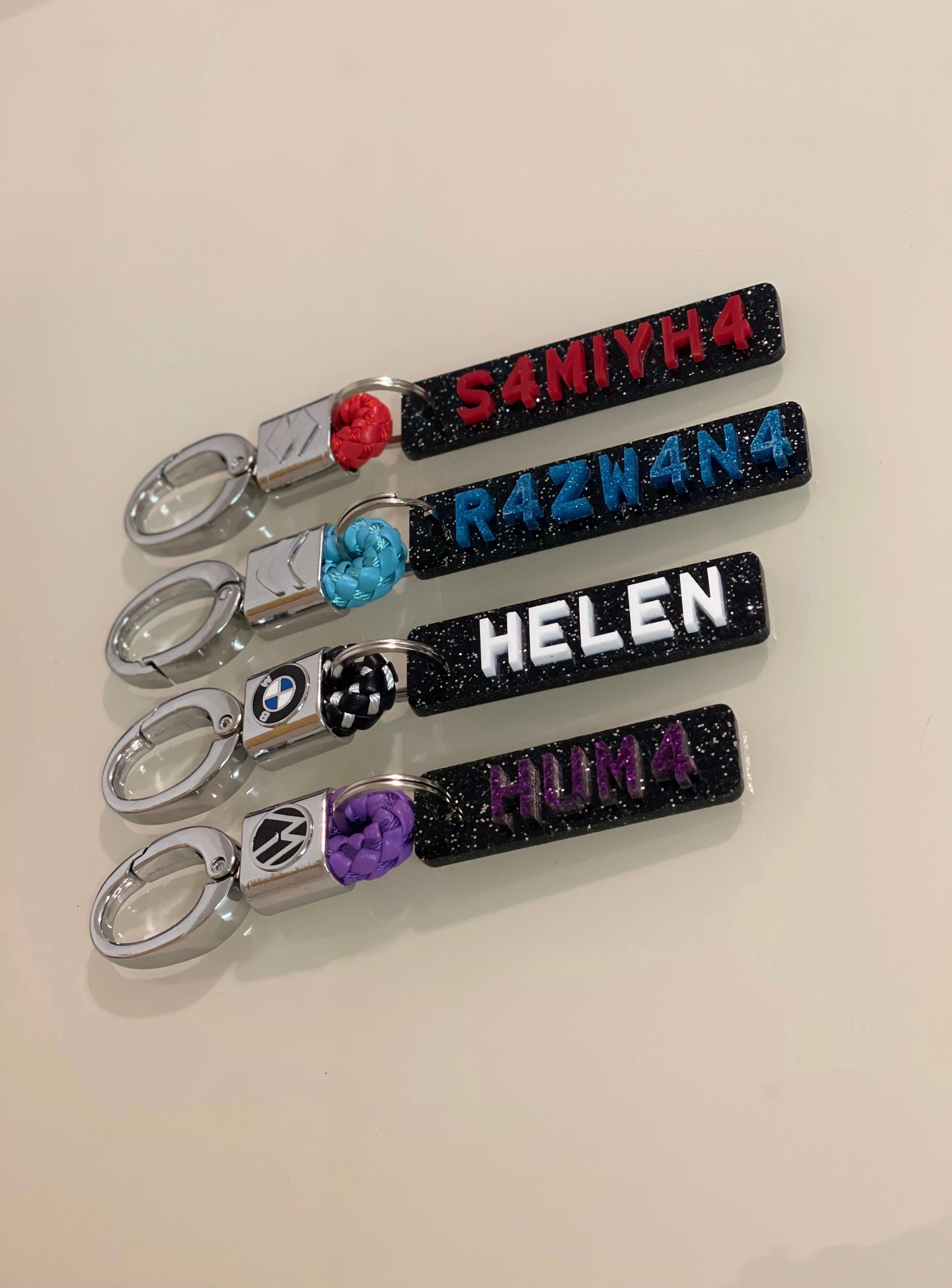 4d Full Shebang Number Plate Keyring