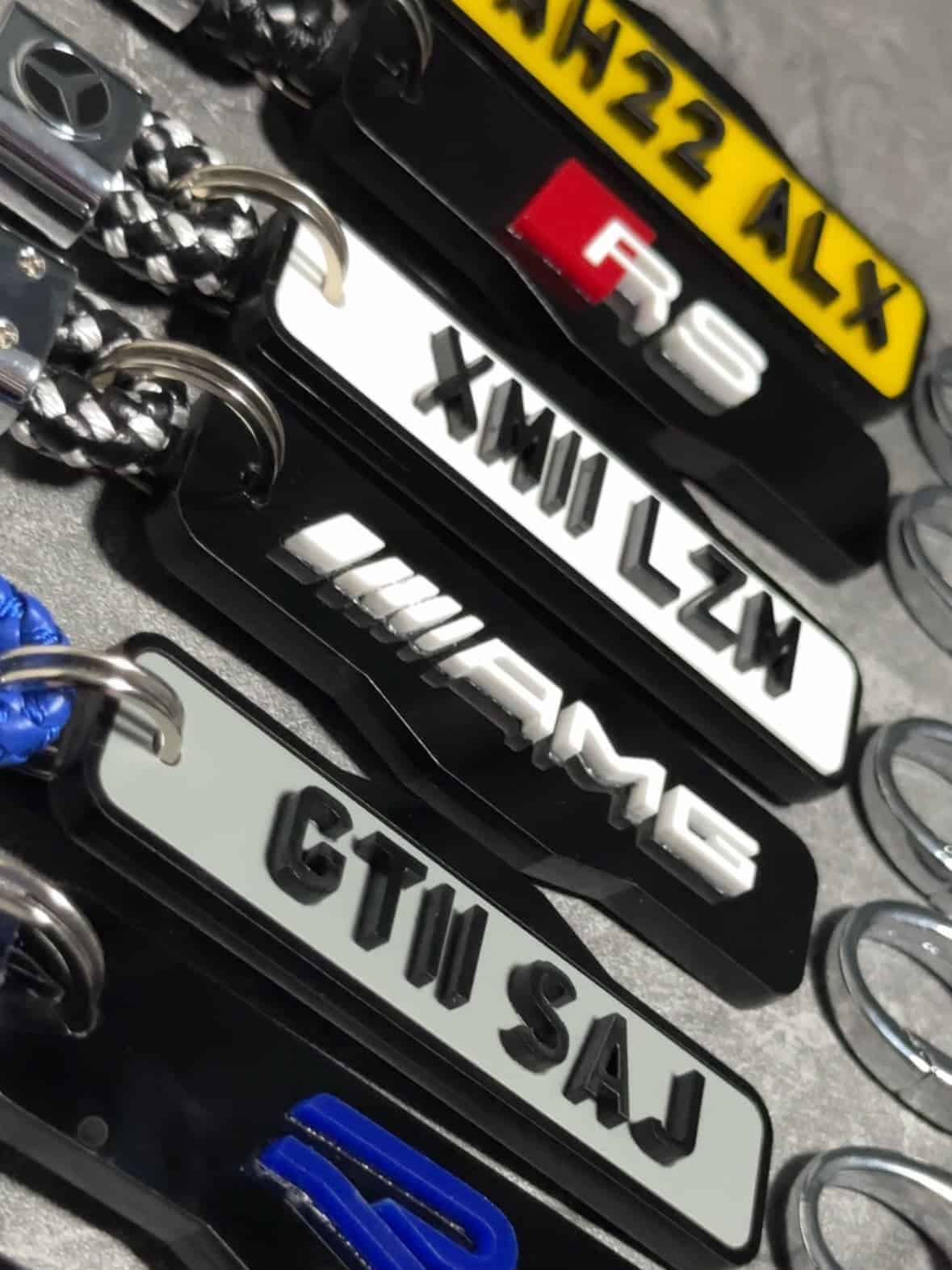 4d Number Plate Ultimate Car Keychain