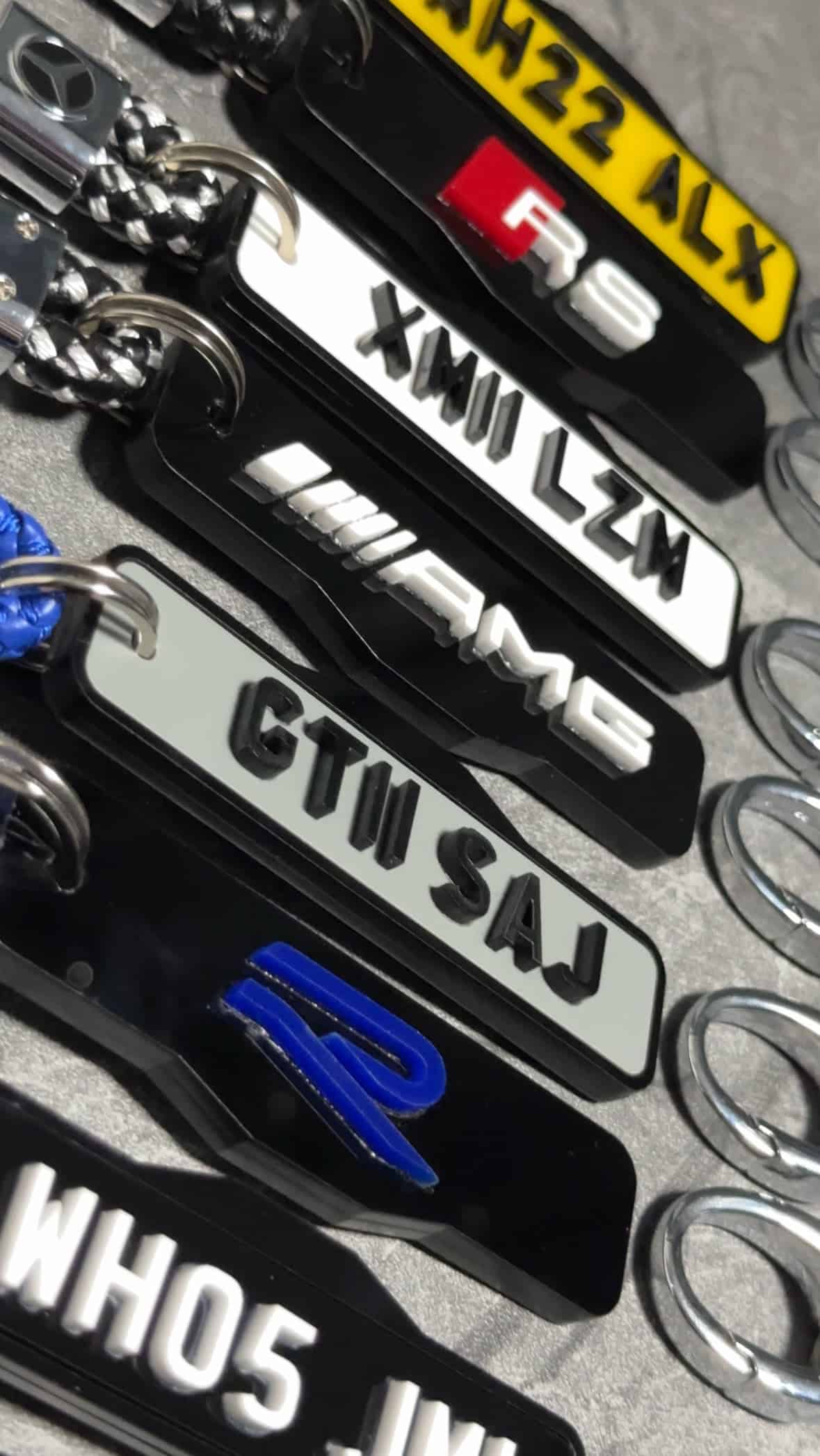 4d Number Plate Ultimate Car Keychain